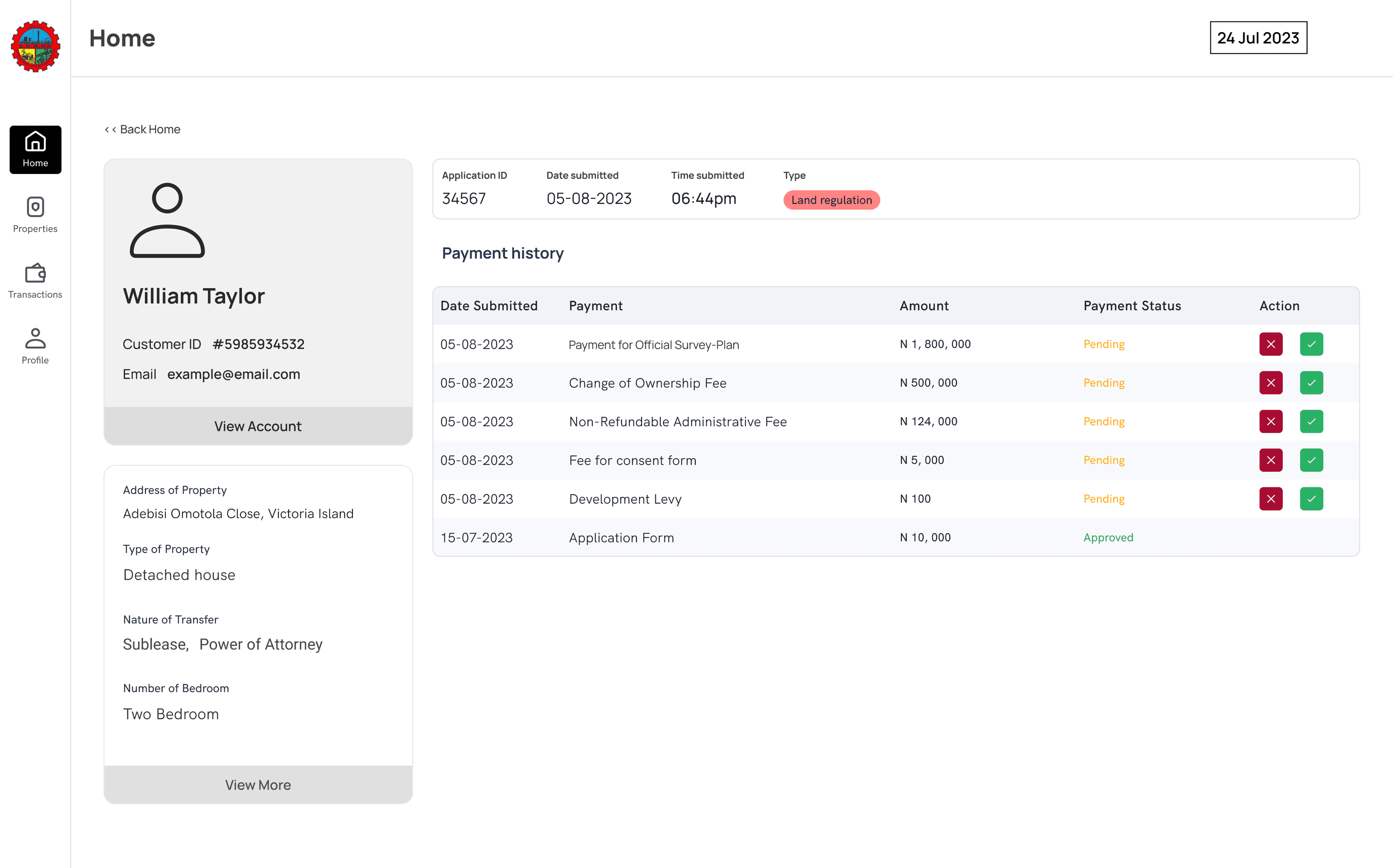 LSDPC Payment Portal — Government Property Transactions Platform screenshot 3